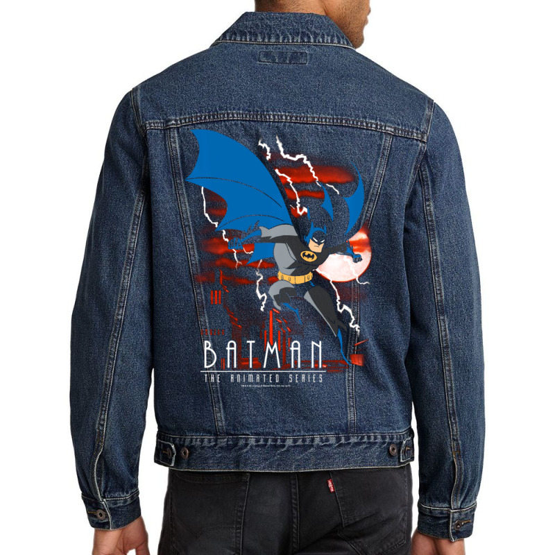 B.at.man Animated Lightning Strikes Longsleeve Men Denim Jacket by beargoalcatcow | Artistshot