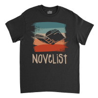 Retro Vintage Novelist Novel Author Long Sleeve T Shirt Classic T-shirt | Artistshot