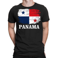 Vintage Panama Flag For Panamanian Gift Long Sleeve T Shirt T-shirt | Artistshot