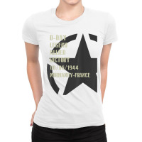 D Day Legend 1944 Invasion Normandy Military Ww2 Ladies Fitted T-shirt | Artistshot