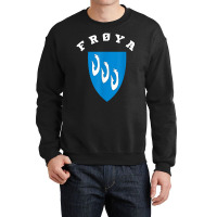 Frøya Coat Of Arms Flag National Pride Gift Souvenir Crewneck Sweatshirt | Artistshot