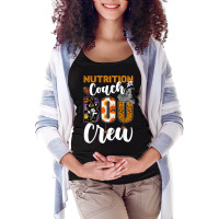 Nutrition Coach Boo Crew Halloween Matching Dietitian Maternity Scoop Neck T-shirt | Artistshot