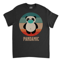 Panda Bear With Mask Pandemic Pandamic Retro Panda Classic T-shirt | Artistshot