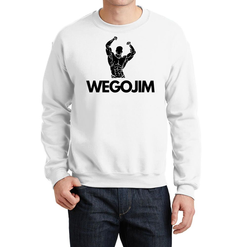 Wegojim Oversized Mens Gym Pump Cover Workout Gym Bro T Shirt Crewneck Sweatshirt by pofijinashu | Artistshot