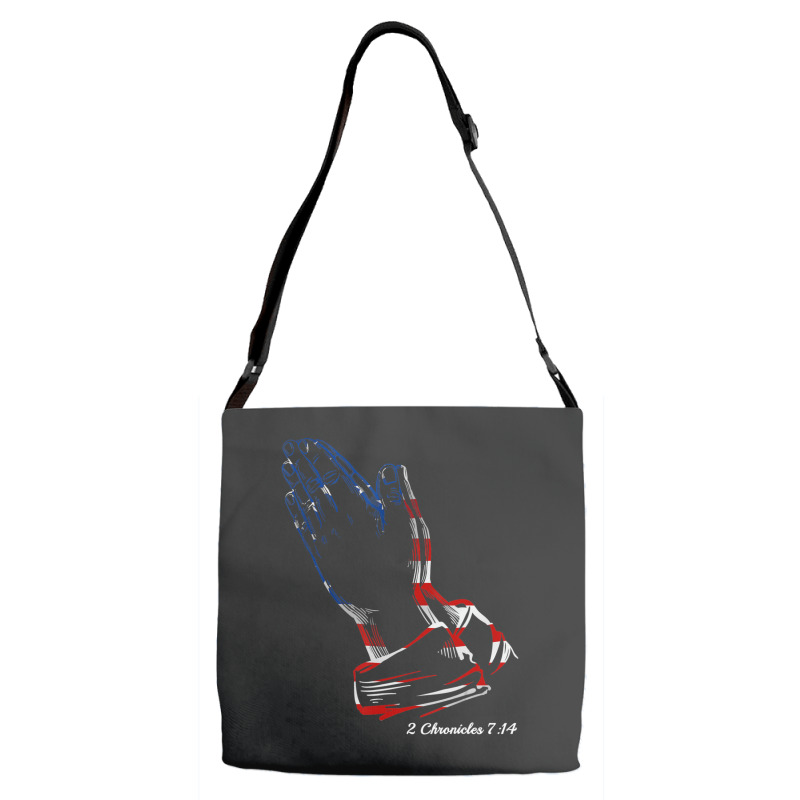 Christians Pray For America 2 Chronicles 714 Praying Hands Adjustable Strap Totes | Artistshot