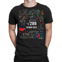 Vintage Square Root Of 289 Shirt 17 Years Old Birthday Math Long Sleev T-shirt | Artistshot