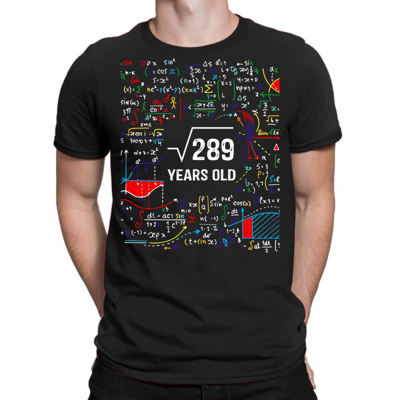 Vintage Square Root Of 289 Shirt 17 Years Old Birthday Math Long Sleev T-Shirt by maecopaharo | Artistshot