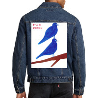 David Two Bird Men Denim Jacket | Artistshot