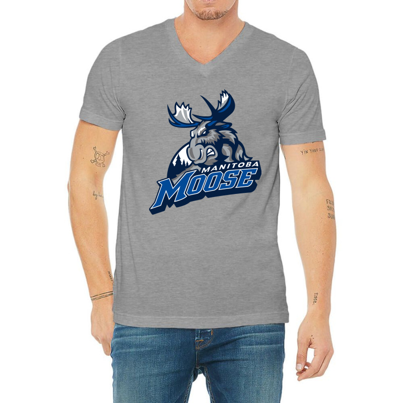 The-manitoba-moose-hockey V-neck Tee | Artistshot