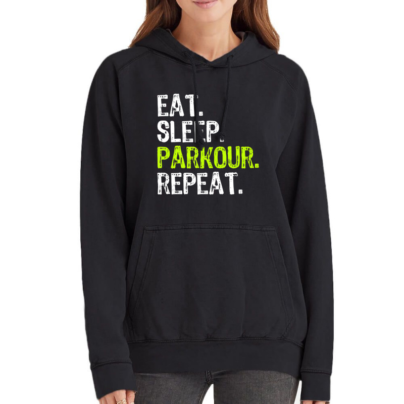 Eat Sleep Parkour Repeat Vintage Hoodie by cm-arts | Artistshot