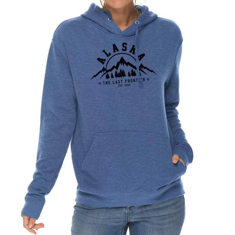 Alaska The Last Frontier Est . 1959 Mountains Nature Gift T Shirt Lightweight Hoodie | Artistshot