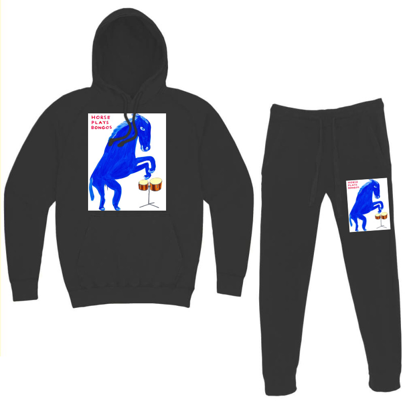 Horse Plays Bongos Hoodie & Jogger Set | Artistshot