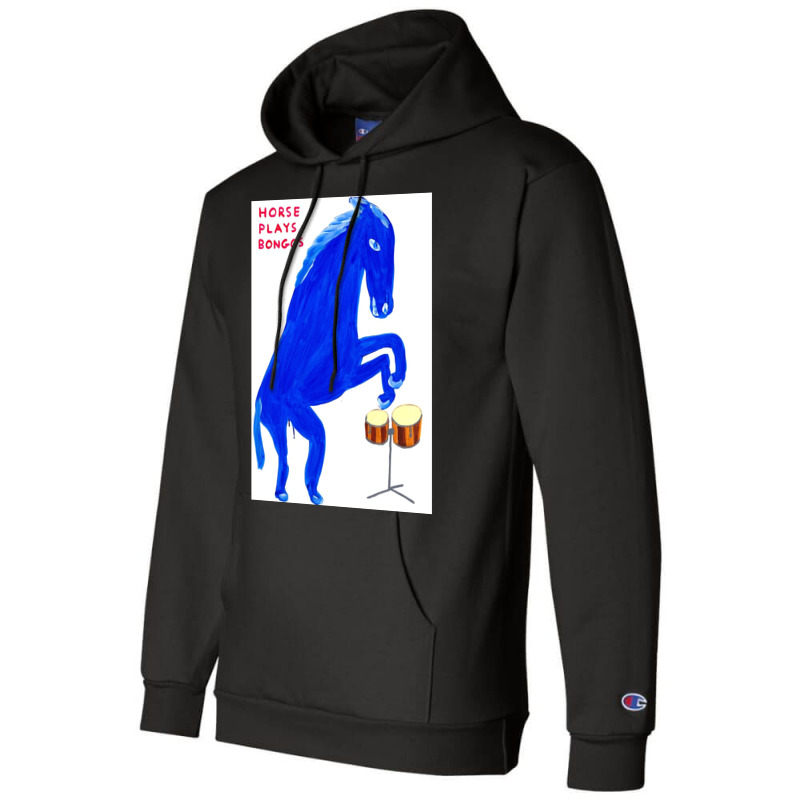 Horse Plays Bongos Champion Hoodie | Artistshot