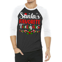 Xmas Santa’s Favorite Firefighter Shirt, Men Merry Christmas Pullove 3/4 Sleeve Shirt | Artistshot