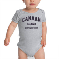 Womens Canaan New Hampshire Nh Vintage State Athletic Style V Neck T S Baby Bodysuit | Artistshot