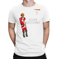 Womens Funny Merry Swishmas Christmas Basketball Player V Neck T Shirt T-shirt | Artistshot