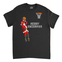 Womens Funny Merry Swishmas Christmas Basketball Player V Neck T Shirt Classic T-shirt | Artistshot