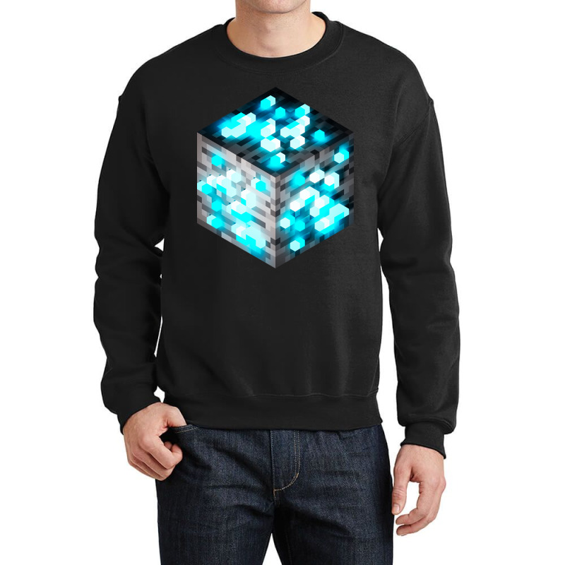 Block Diamond Ore 3d Crewneck Sweatshirt by Koenig Bridget | Artistshot