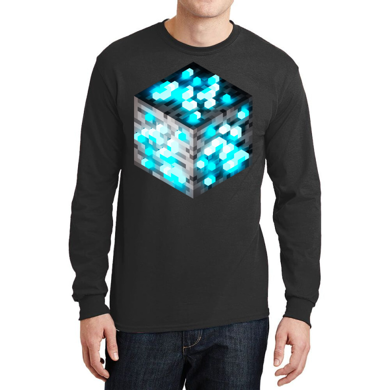 Block Diamond Ore 3d Long Sleeve Shirts by Koenig Bridget | Artistshot