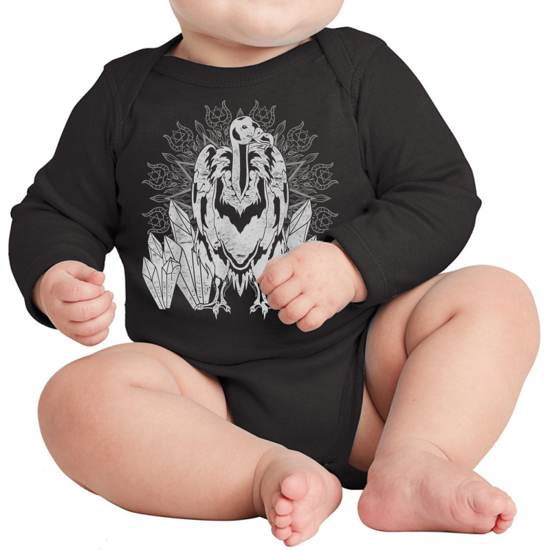 Crystals Ruppells Griffon Scavenger Bird Animal Vulture Long Sleeve Baby Bodysuit by Outpost | Artistshot