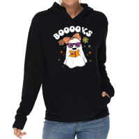 Booooks Ghost Read Library Books Halloween Teacher Shirt Lightweight Hoodie | Artistshot