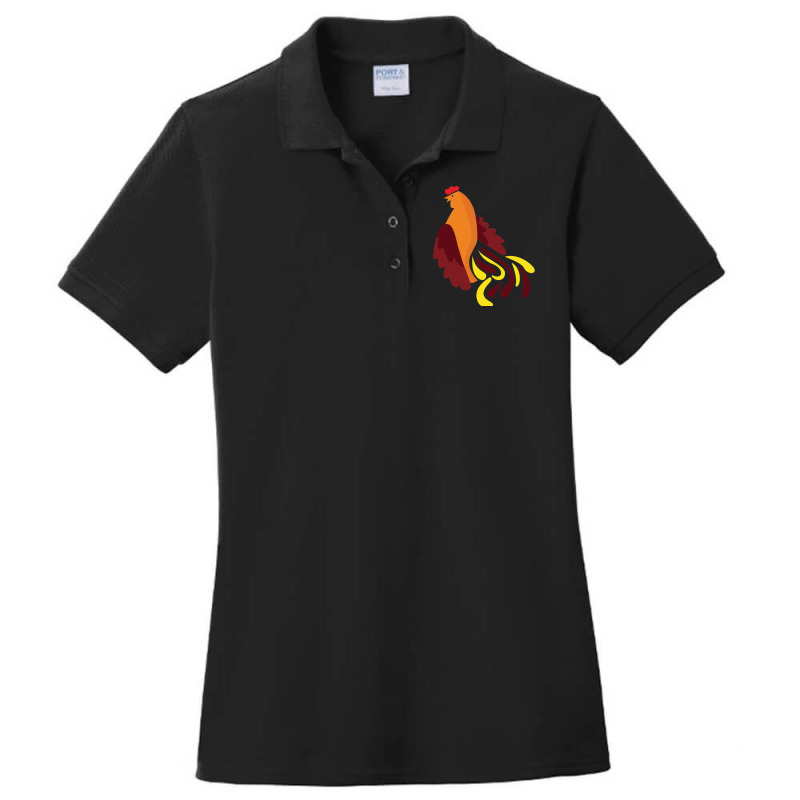 Ayamhutan Red Bird, Color Chicken Ladies Polo Shirt by cm-arts | Artistshot