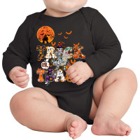 Trick Or Teach Funny Halloween Teacher Trick Or Treat Party Long Sleeve Baby Bodysuit | Artistshot