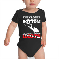 Scuba Diving Flag Dive Quote Scuba Diver Baby Bodysuit | Artistshot