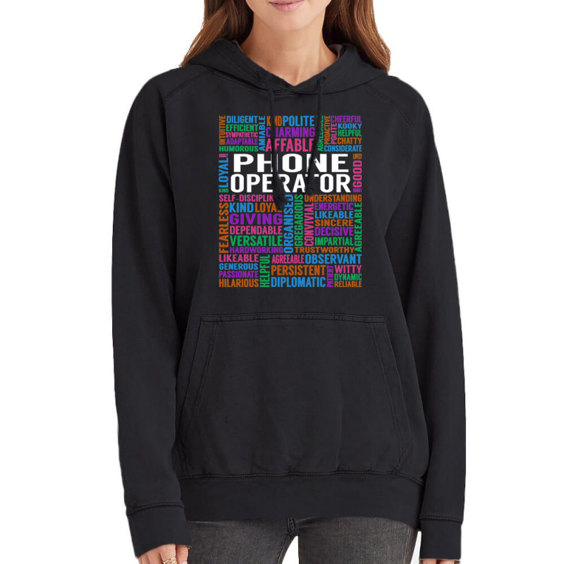 Phone Operator Phone Operator Job Vintage Hoodie | Artistshot