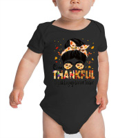 English Language Learner Teacher One Thankful Thanksgiving Baby Bodysuit | Artistshot