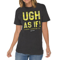 Clueless Ugh As If Cher Horowitz Yellow Plaid Lettering Vintage T-shirt | Artistshot