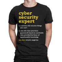 Cyber Security Expert Definition Distressed Computer Geek T-shirt | Artistshot