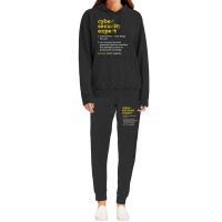 Cyber Security Expert Definition Distressed Computer Geek Hoodie & Jogger Set | Artistshot