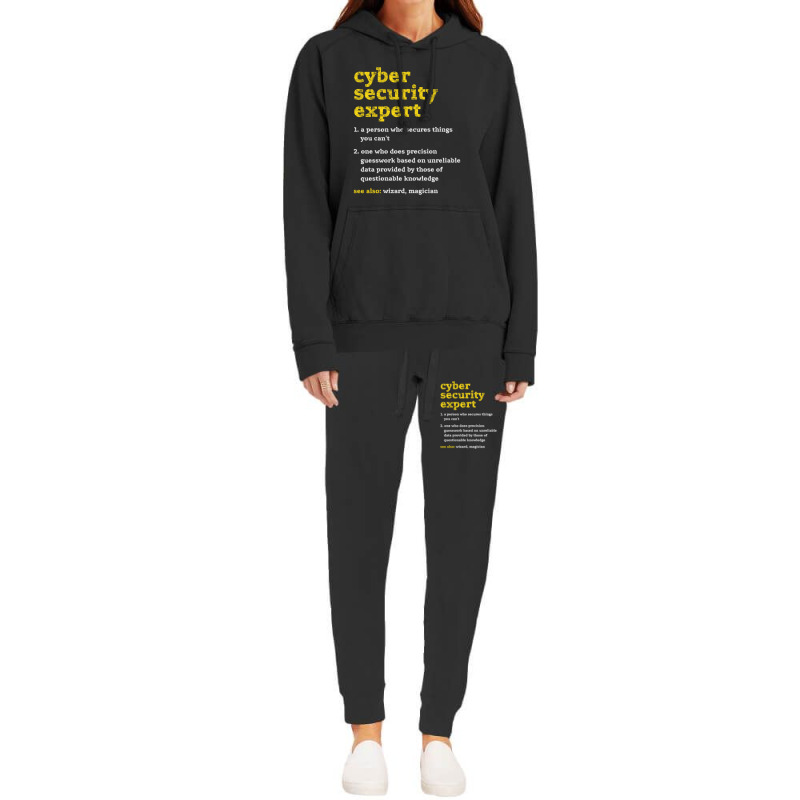 Cyber Security Expert Definition Distressed Computer Geek Hoodie & Jogger set by behindcedar22 | Artistshot