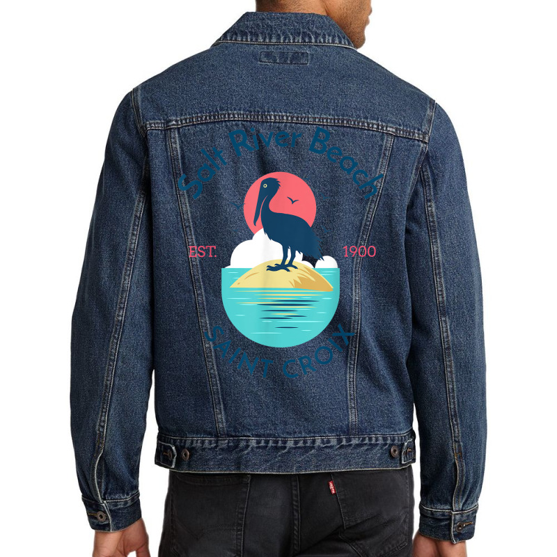 Salt River Beach St Croix Men Denim Jacket | Artistshot