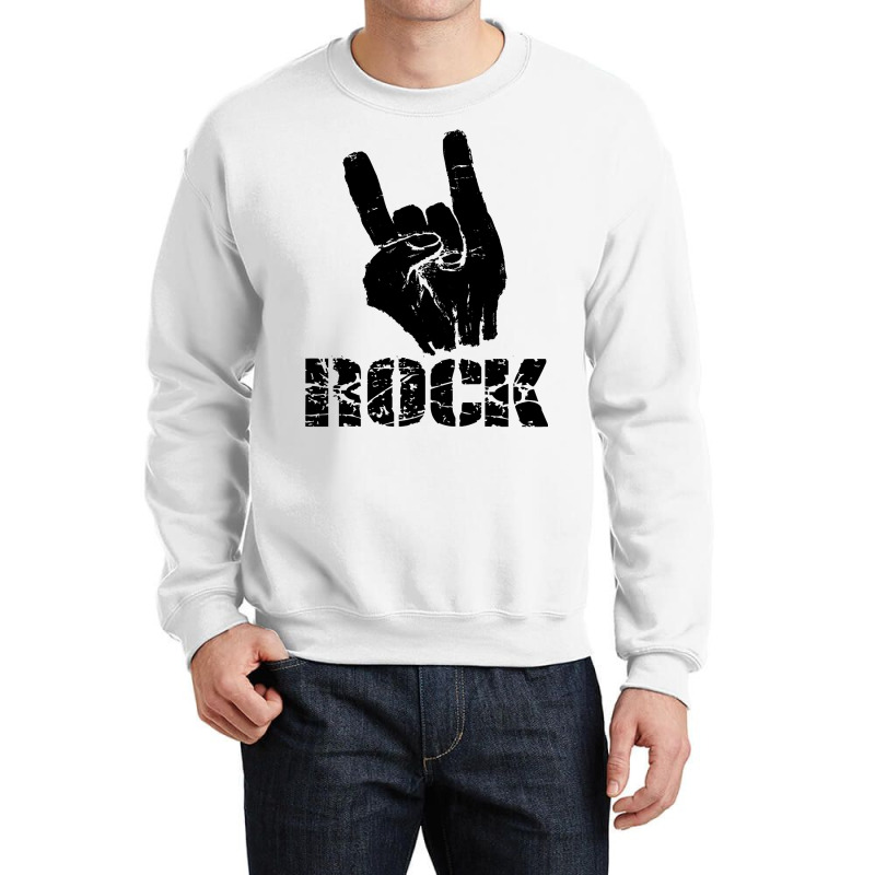 Born To Be Rock Star   Hand Horns  Tee Crewneck Sweatshirt | Artistshot