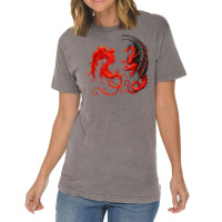 Rising Phoenix Fire And Dragon T Shirt Vintage T-shirt | Artistshot