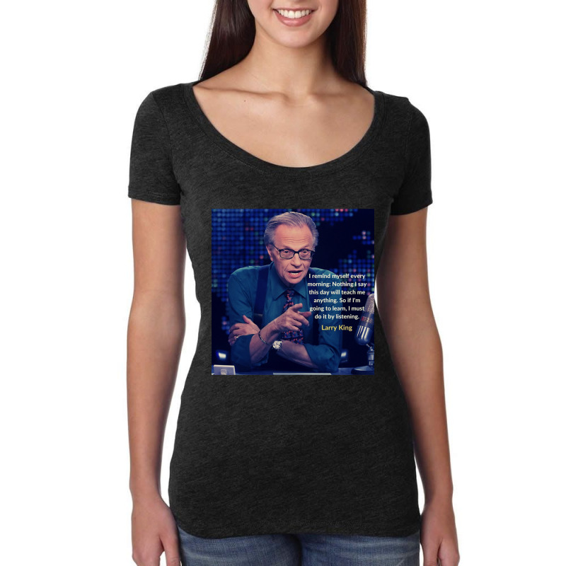 Mommy Of The Great Quote On Listening Larry King Costume The Best Men Women's Triblend Scoop T-shirt by JOEGARZA | Artistshot