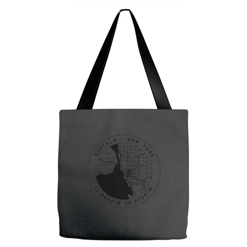 Buffalo Map Tote Bags | Artistshot