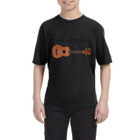 I Play A Little Guitar Pun Ukulele Player Youth Tee | Artistshot