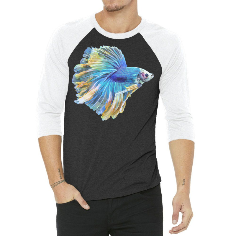 Paradise Betta T  Shirt Paradise Betta Fish T  Shirt 3/4 Sleeve Shirt by pfahey | Artistshot