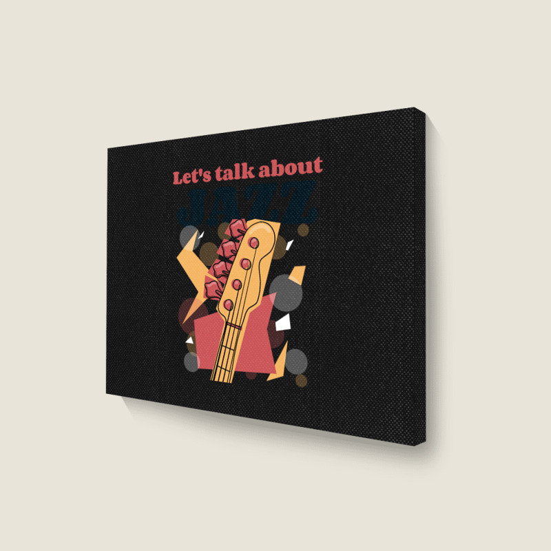 Let's Talk About Jazz-pzeuu Landscape Canvas Print | Artistshot