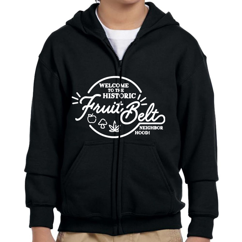 Buffalo Ny Fruit Belt Neighborhood Youth Zipper Hoodie by Konlasa6638 | Artistshot