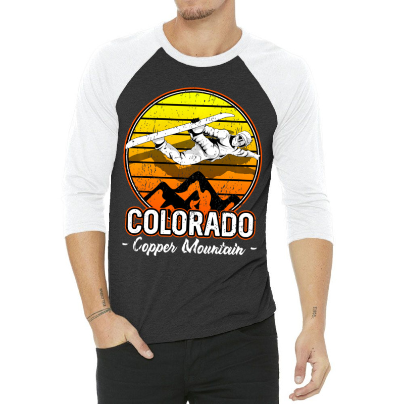 Copper Mountain Colorado Snowboarding 3/4 Sleeve Shirt | Artistshot