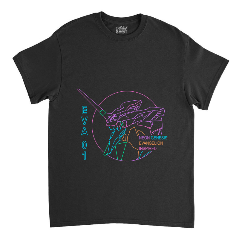 Eva 01 Neon Angel Classic T-shirt by JesseBWiles | Artistshot