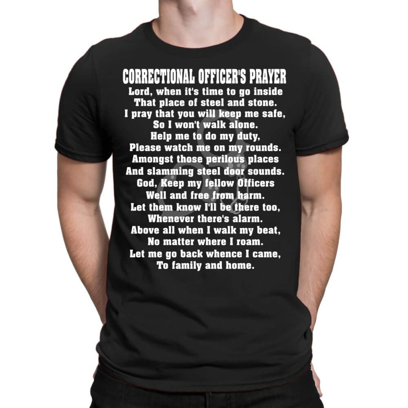 Correctional Officer Prayer Corrections Prayer T-Shirt by bummercaught | Artistshot