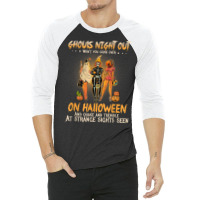 Ghouls Night Out Won't You Come Over On Halloween Funny 3/4 Sleeve Shirt | Artistshot