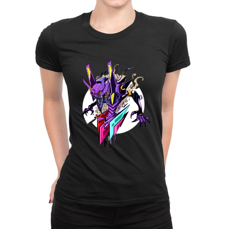 Evaangel Genesis Robot Unit 01 Ladies Fitted T-Shirt by JesseBWiles | Artistshot