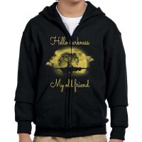 Hello Darkness My Old Friend Hippie Youth Zipper Hoodie | Artistshot