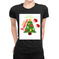 Merry Christmas 2021 Ladies Fitted T-shirt | Artistshot